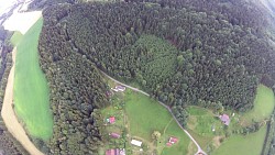 Obrázek z trasy Let balónem - Orlické hory, z Rychnova do Letohradu