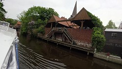 Bilder aus der Strecke Durch Otterndorf vom Rathaus zum Einsteigungsort und auf dem Schiff zum Elbe-Delta
