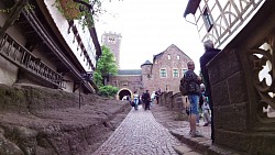 Bilder aus der Strecke Luthers Weg von Eisenach zur Burg Wartburg
