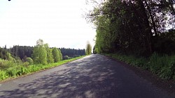 Obrazek z trasy Polná  - Záborná, Skrýšov - Poděšín  - Nížkov – wieża widokowa Rosička - Sázava  - po ścieżce do Přibyslavi